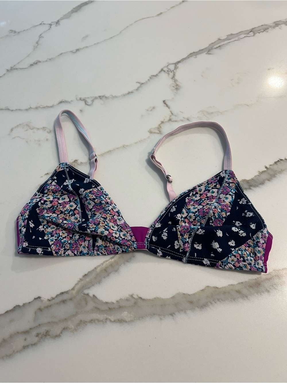 Xirena Bra Bralette Triangle Wireless Floral Print S